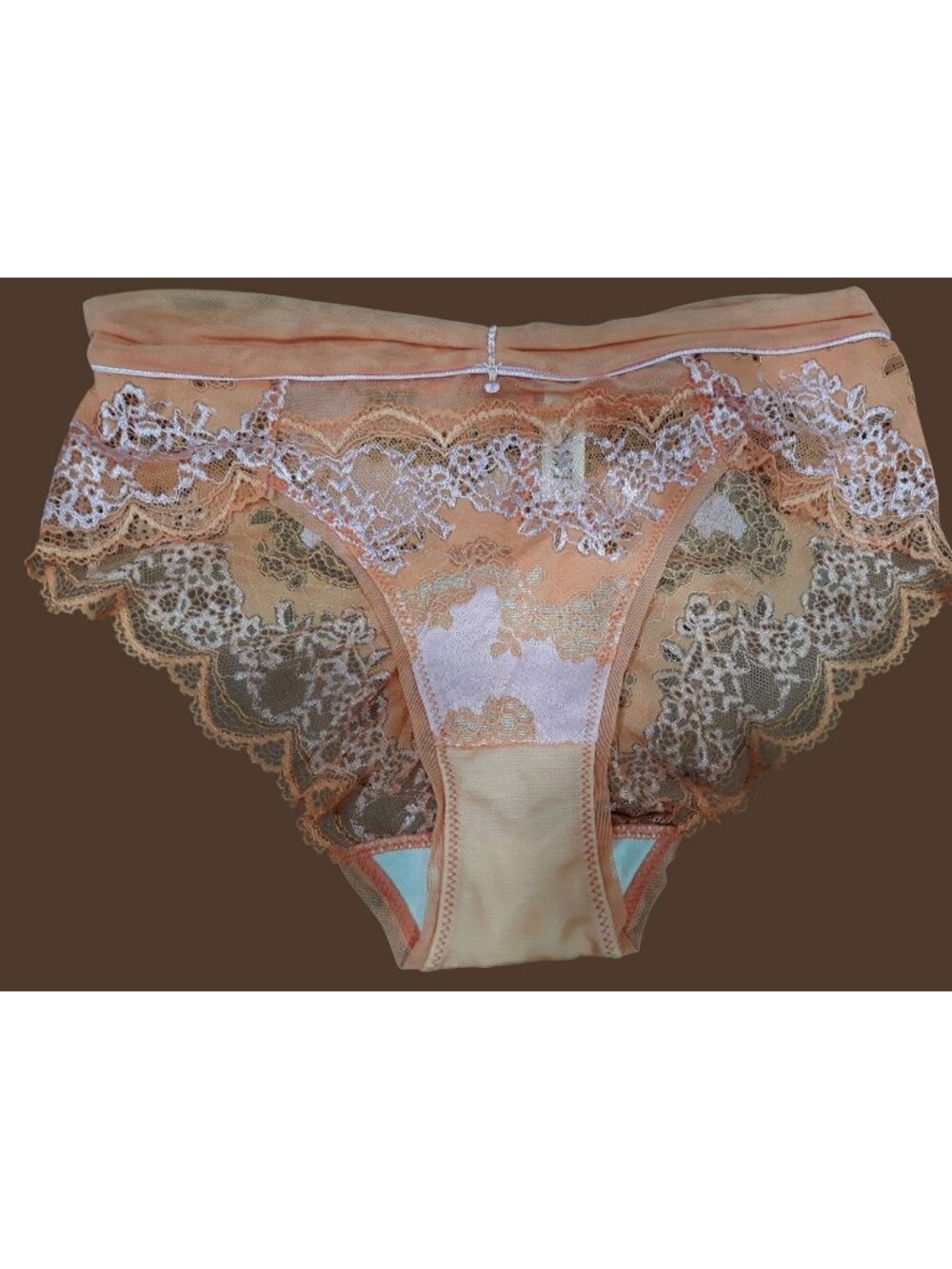 Bradelis New York LaceTangerine Panty Floral Lace Size M NEW WITHOUT TAGS!